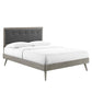 Willow Full Wood Platform Bed With Splayed Legs by Modway