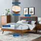 Willow Full Wood Platform Bed With Splayed Legs by Modway