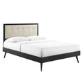 Willow King Wood Platform Bed With Splayed Legs by Modway