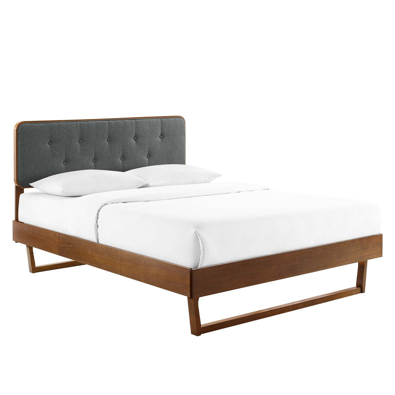 Bridgette Full Wood Platform Bed With Angular Frame by Modway