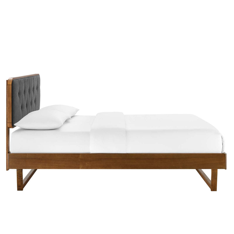Bridgette King Wood Platform Bed With Angular Frame by Modway
