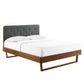 Bridgette Twin Wood Platform Bed With Angular Frame by Modway