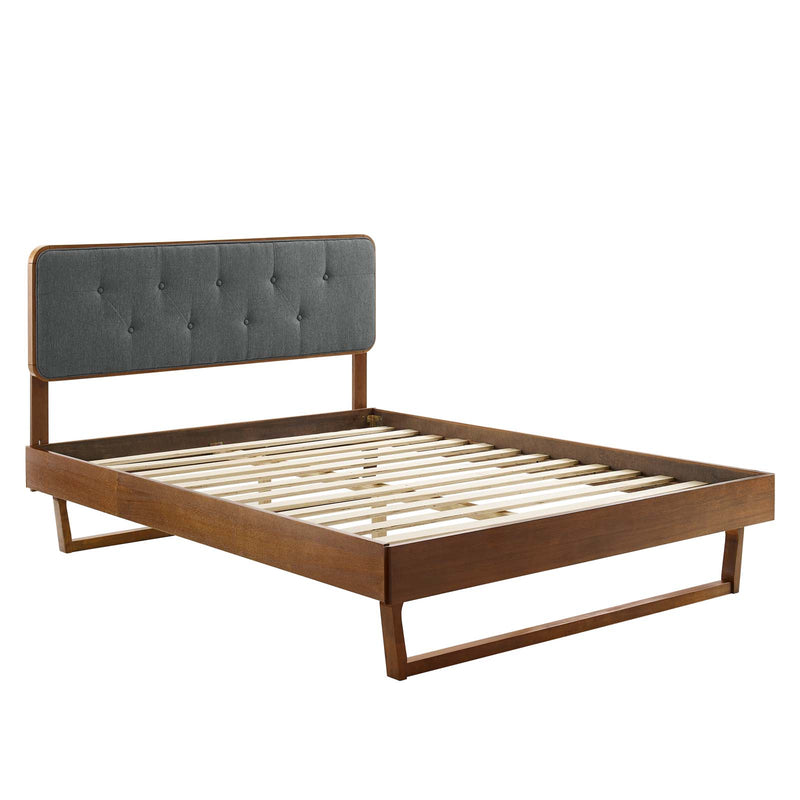 Bridgette Twin Wood Platform Bed With Angular Frame by Modway