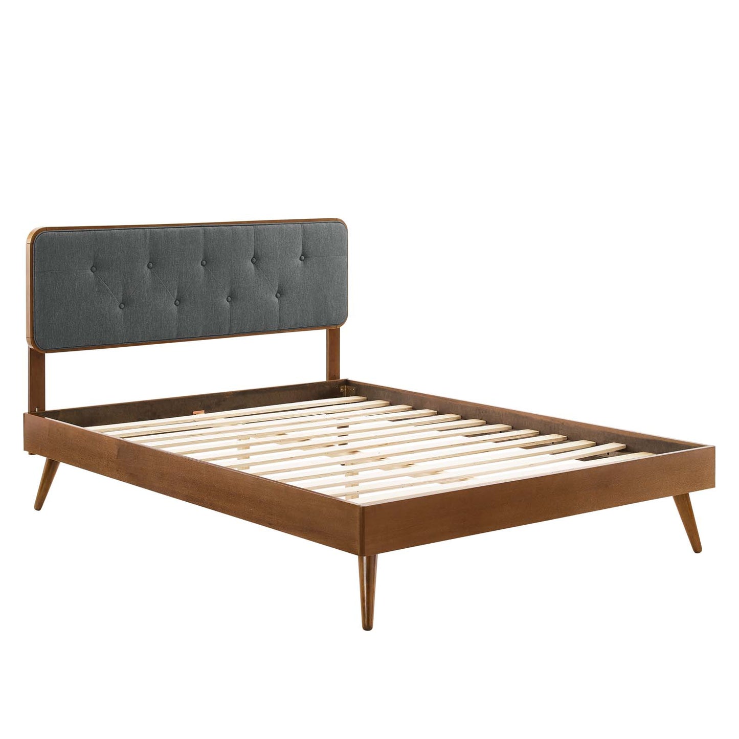 Bridgette King Wood Platform Bed With Splayed Legs by Modway