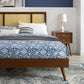 Kelsea Cane and Wood Full Platform Bed With Splayed Legs by Modway