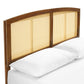 Sierra Cane and Wood Full Platform Bed With Splayed Legs by Modway