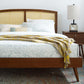 Sierra Cane and Wood Full Platform Bed With Splayed Legs by Modway