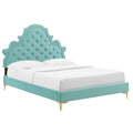 Gwyneth Tufted Performance Velvet Twin Platform Bed by Modway