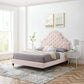 Gwyneth Tufted Performance Velvet King Platform Bed by Modway