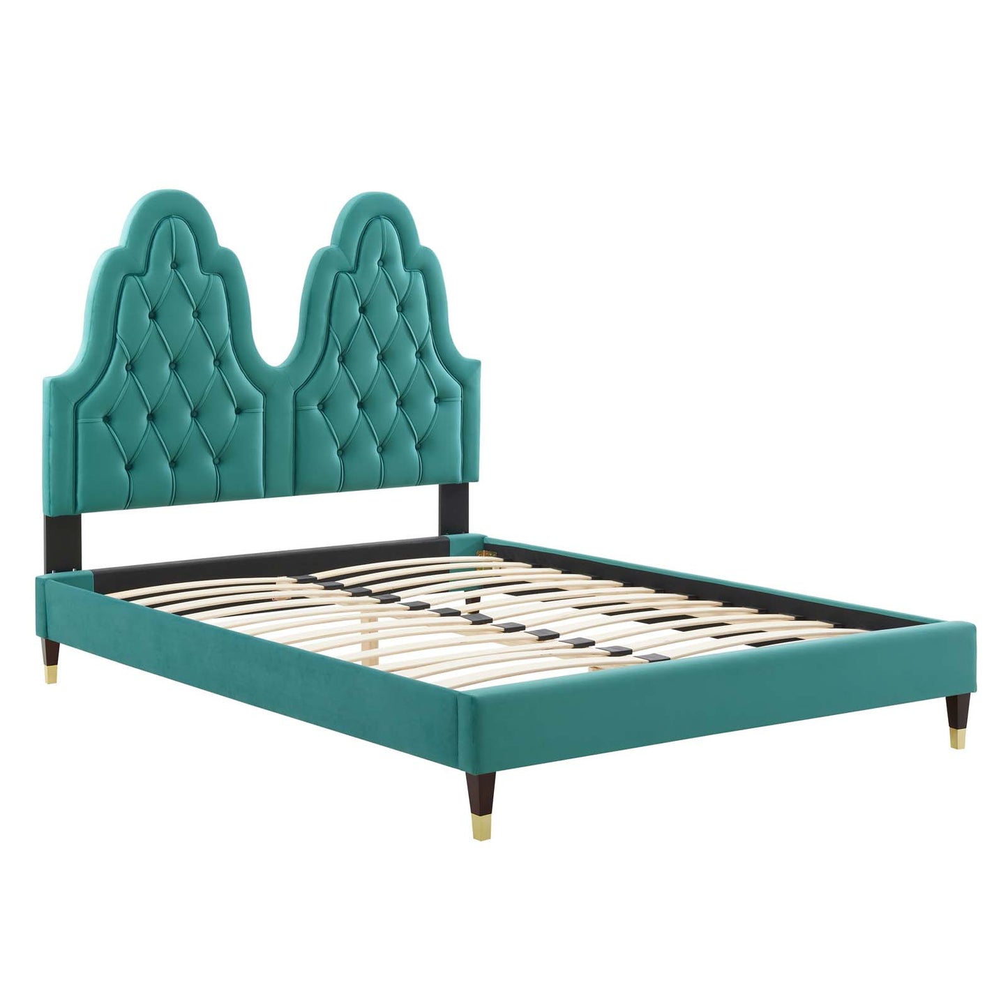 Alexandria Tufted Performance Velvet Queen Platform Bed by Modway