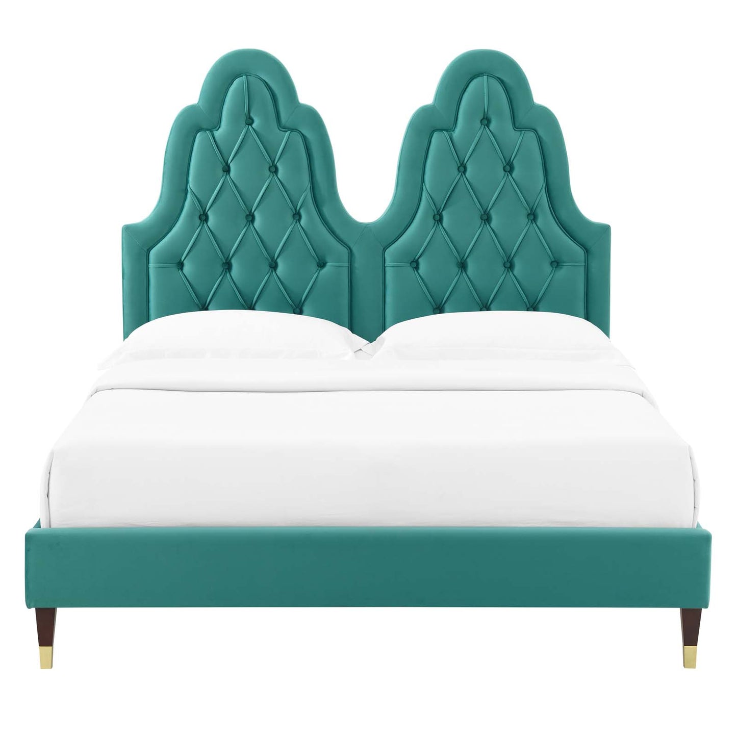 Alexandria Tufted Performance Velvet Queen Platform Bed by Modway