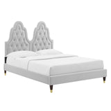 Alexandria Tufted Performance Velvet Full Platform Bed by Modway