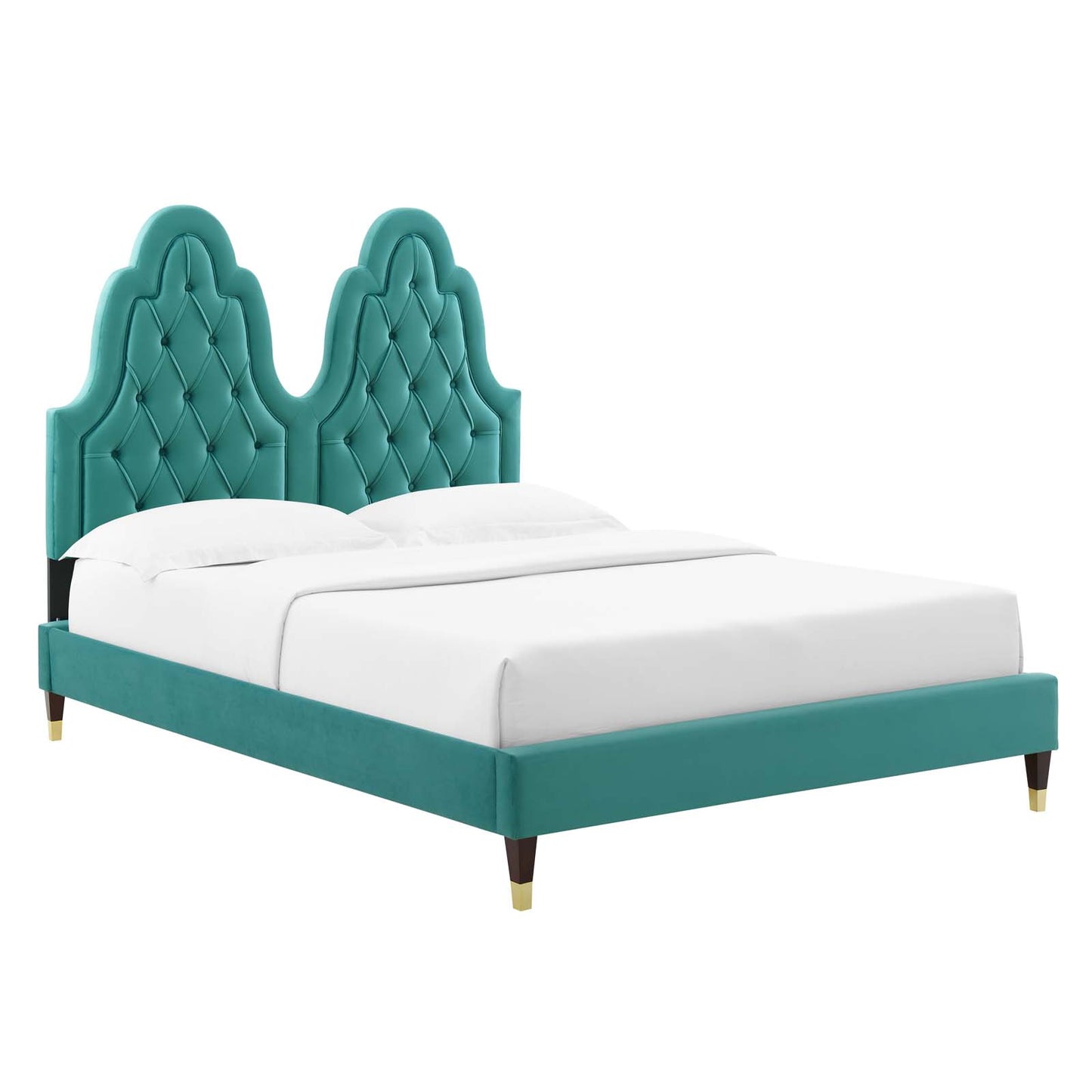 Alexandria Tufted Performance Velvet Full Platform Bed by Modway