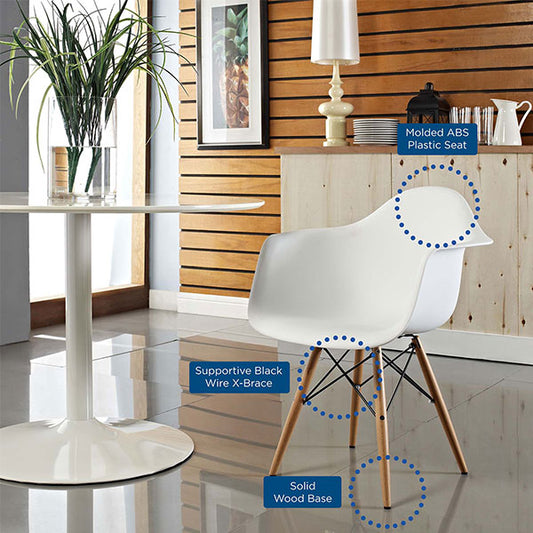 Pyramid Dining Armchair Set of 2 by Modway